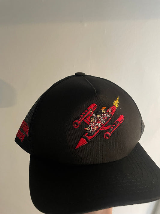 Black cap red Spacecowboy design