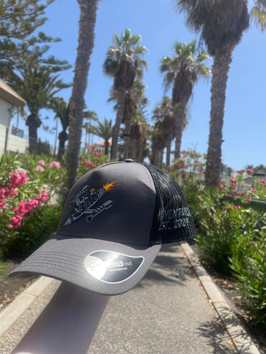 Spacecowboy cap 2.0 (grey and black)